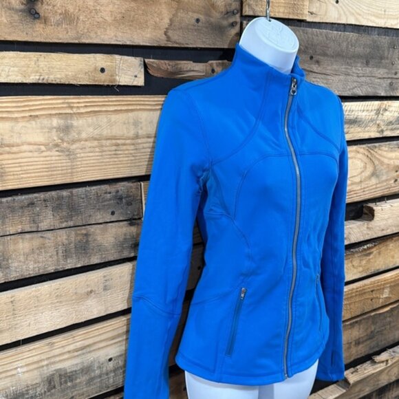 Lululemon Forme‎ Jacket *Brushed Beaming Blue Women’s Size 4 - Picture 3 of 8